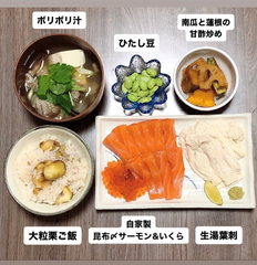 ☆とっても秋な定食にした☆