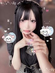 黒髪にしました😽💗💗💗