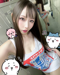 今日　バドガールコスプレ♥️💙