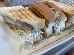 あみ焼きチキンホットサンド